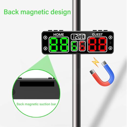 Marcador Digital Electrónico LED 6 Dígitos Recargable miniatura 4