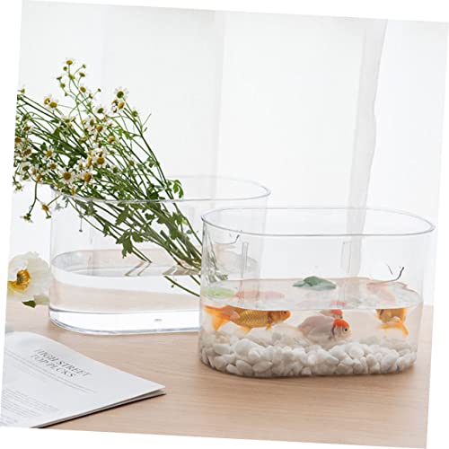 Caneca de basura rectangular transparente para colgar en pared miniatura 5