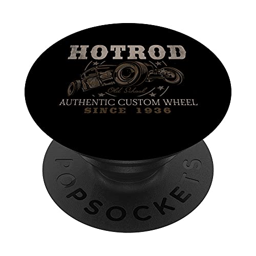 Vintage Hot Rod Old School Vintage PopSockets PopGrip: Agarre intercambiable para Teléfonos y Tabletas Cover