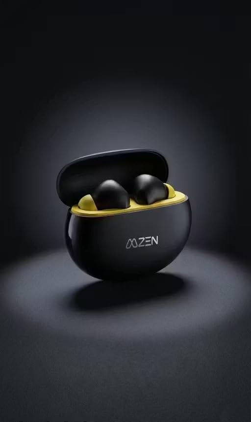 Image of 45HRS Battery, 13mm Drivers, Metallic Finish, Low Latency,ENx Tech, Fast Charge, v5.3 Bluetooth TWS in Ear Earbuds Wireless Earphones with mic (Midnight Black)