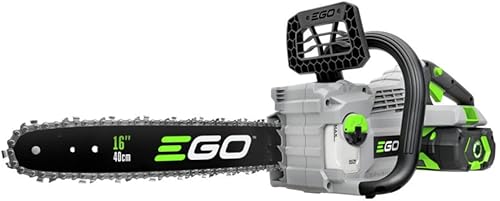EGO Power+ CS1611 - Motosierra inalámbrica de 56V de iones de litio, cargador incluido, kit de motosierra de 16 pulgadas con batería de 2.5 Ah.