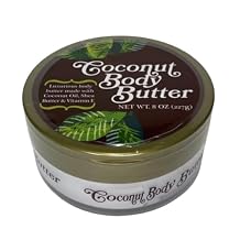Coconut Body Butter 8oz 227g - ONE COUNT 8 oz, Coconut