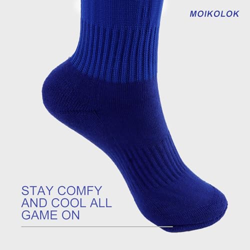 Age 10 Above Double Baseball Socks and Belt Combo Set Softball Socks and Elastic Waist Belt for Boys Girls (Multi-colored)2