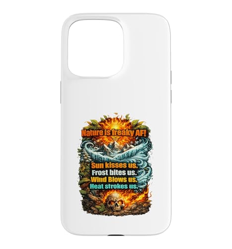 Nature is Freaky Sun Kisses Us �A�h�x���`���[���D�Ƃ̃W���[�N �X�}�z�P�[�X iPhone 15 Pro Max �p
