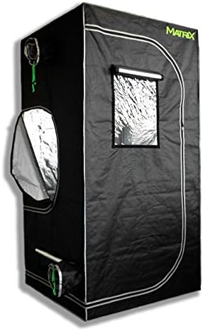 Matrix Horticulture 36"x36"x72" Grow Tent Diamond Mylar 600D Hydroponic Growing Room Box for Indoor Plants Observation Window Arch Door D Design 3'x3'
