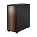 Fractal Design North - Genuine Walnut Wood Front - Mesh Side Panels - Two 140mm Aspect PWM Fans Included - Type C USB - ATX Airflow Mid Tower PC Gaming Case,Charcoal Black