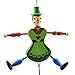 4pcs Pull String Puppet Doll Toys Funny Wooden Pull String Puppet Toy Ornament Hanging Decorations