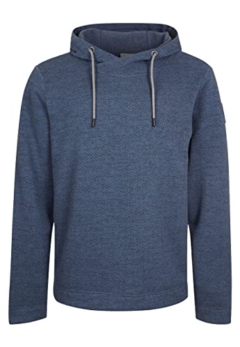 ELKLINE Herren Strickfleecepullover Mars 1036021 | Hoodie ohne Bauchtasche gerader Schnitt Normale Länge | verstellbare Kapuze, Farbe:ashblue, Größe:XL