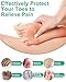 PGRODE 12 Pack Silicone Pinky Toe Caps Protectors Covers for Women and Men, Gel Small Little Toe Sleeves Cushions for Pain Relief, Bunion, Toenails Loss, Corns, Calluses, Blisters Pads (S)