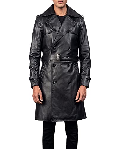  × rokh / button detail leather coat Dwayne Johnson Red Notice Brown Leather Coat | William Jacket