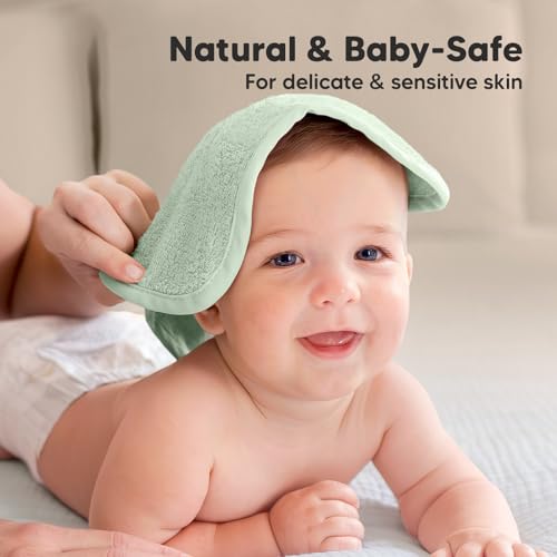 Keababies 6-Pack Baby Washcloths - Soft Viscose Derived From Bamboo Washcloth, Baby Wash Cloths, Baby Wash Cloth For Newborn, Kids, Bath Baby Towels thumb #4