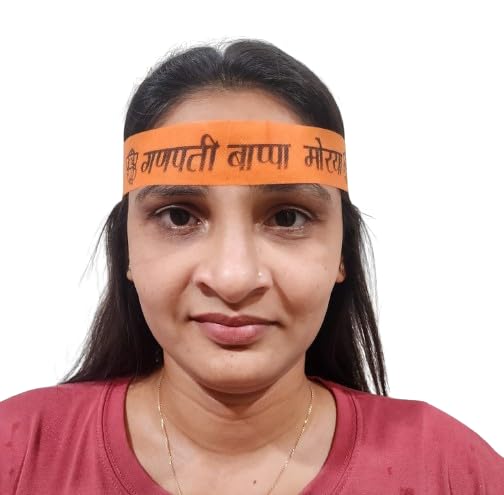 KD ganpati bappa morya head band ORANGE COLOR (50) (B0BC81TP17) Amazon Price History, Amazon Price Tracker