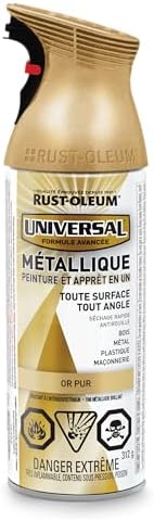 Rust-Oleum Universal Enamel Metallic Finish in Pure Gold, 312g, 246447 — view 3