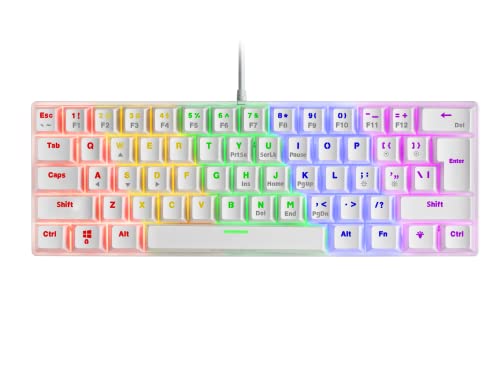 Clavier Gaming Antighosting Mars Gaming MKMINIPRO, idéal pour optimiser un setup de jeu épuré