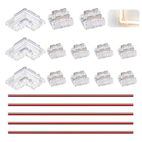 13 Piezas 2 Pines 8 mm Conectores Tira LED