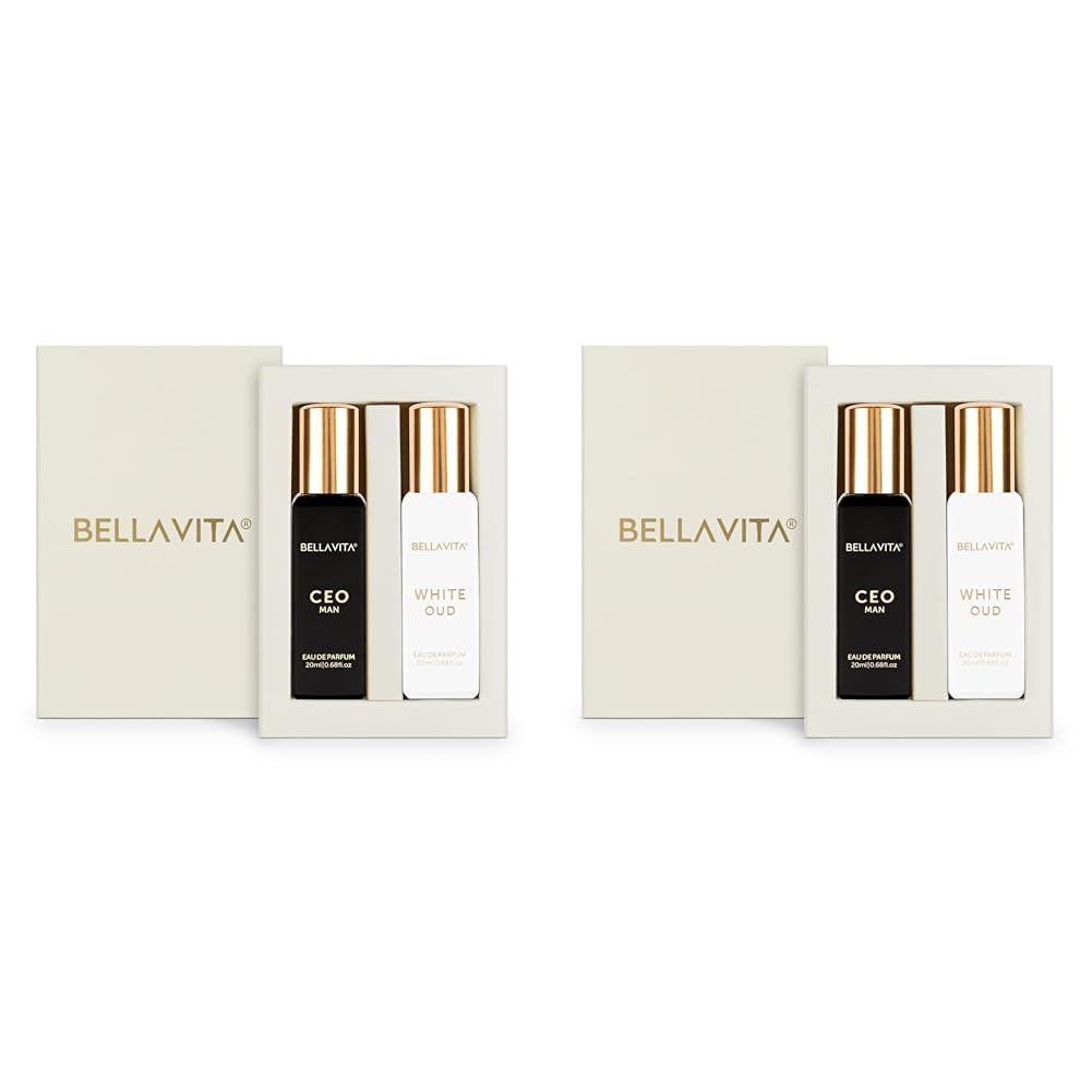 Bella Vita Luxury Ceo Man & White Oud Unisex Liquid Perfume Combo With Tonka, Agarwood & Orange | Woody Long Lasting Edp Fragrance Scent, Pack Of 4, 20 Ml Each-image-5