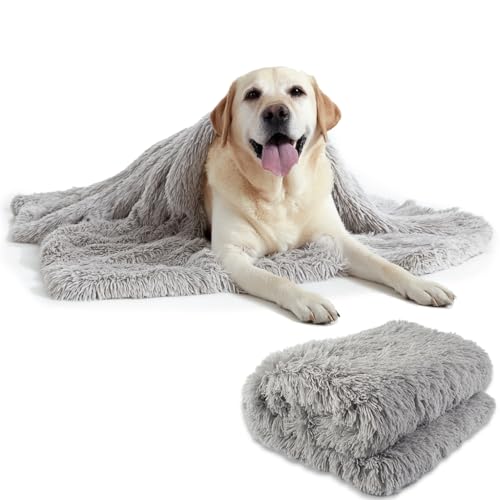 AEYAKA Couverture pour Chien et Chat Douce et Moelleuse – Plaid Double Face en Fausse Fourrure Lavable, Couverture Chaude et Douillette pour Animaux, Canapé...