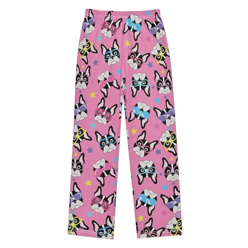 Boys' Pants Dog Cute Star Long Bottoms Jogger Pants Elastic Waist Trousers with Pockets S-XL