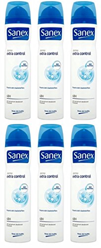 3 x Sanex Dermo Extra Control Women's Deodorant for Normal Skin 250 ml