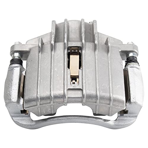 Image of TRQ Front Left Brake Caliper w /Bracket Drivers Side