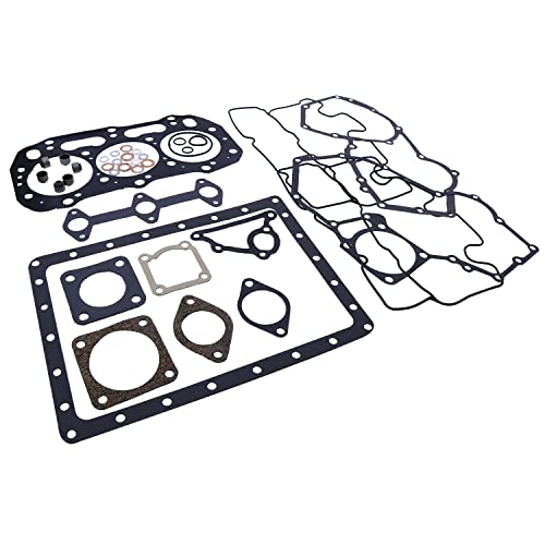Image of Full Gasket Set Compatible with Perkins 403A-15 403D-11 403C-11 403C-17 | Compatible with Ford New Holland 2030 2035 T1510 T2210 TC30 TC33 Shibaura N843 Shibaura N843L 3 Cylinder U5LC0018 403D-15