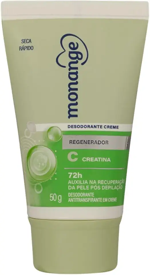 Desodorante Monange em Creme Regenerador com Creatina Feminino 50g