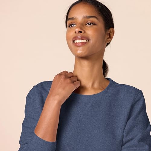 Image of Amazon Essentials Women's Fleece Crewneck Long Sleeve Pullover Sweatshirt (Available in Plus Size)