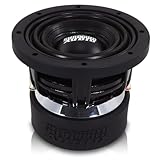 Sundown Audio U Series 6.5” D4 Subwoofer – 500W RMS/1000W Peak, Dual 4 Ohm, 1.75