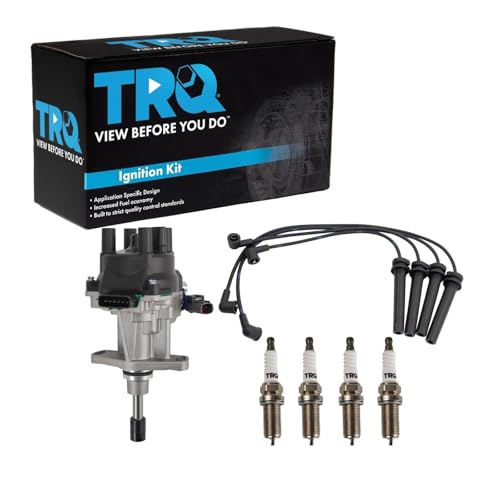 TRQ Ignition Coil Kit 6 Piece Distributor Compatible with 2002-2004 Nissan Frontier 2002-2004 Xterra