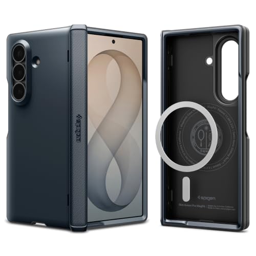 Image of Spigen Slim Armor Pro MagFit Case for Samsung Z Fold 8 Ultra, Metal Slate
