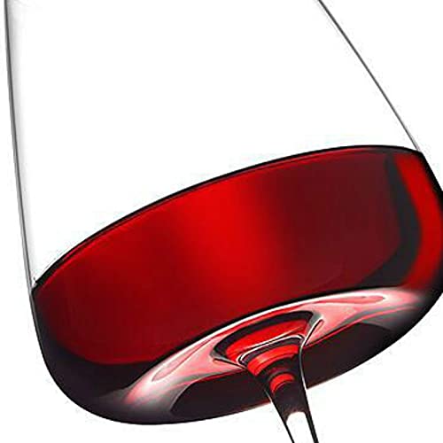 Copa de Vino de Cristal Disfrute degustando un Buen Vino con una Fina Copa de Reserva 250-600 ml Copa de Vino Tinto Ligera y Fina Copa de champán Juego de Vino clásico(550ml)
