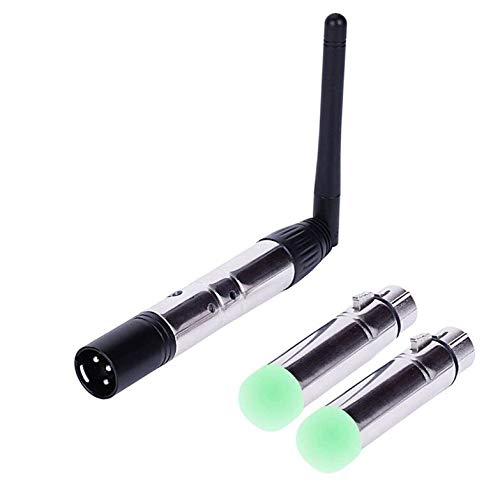 Sisthirth 3pcs DMX512 DMX Dfi DJ 2.4G Wireless 2 Receptores y 1 Transmisor Control de Iluminación...