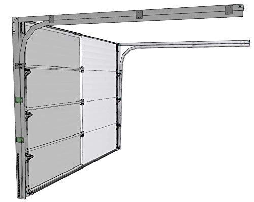 Scheurich Garagentor mit Antrieb und 2 Fernbedienungen, Sektionaltor zur Selbstmontage, L-Sicke, glatte Oberfläche, 3000x2150, RAL 9010 Weiß