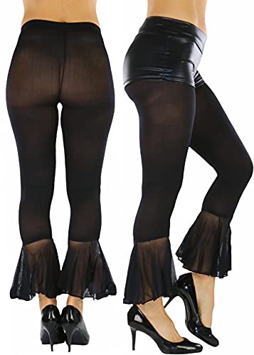 Image of ToBeInStyle Women's Opaque Ankle Long Nylon Footless Fun Tights Pantyhose
