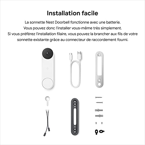 Sonnette sans fil Google Nest Doorbell 2021 - vue 8