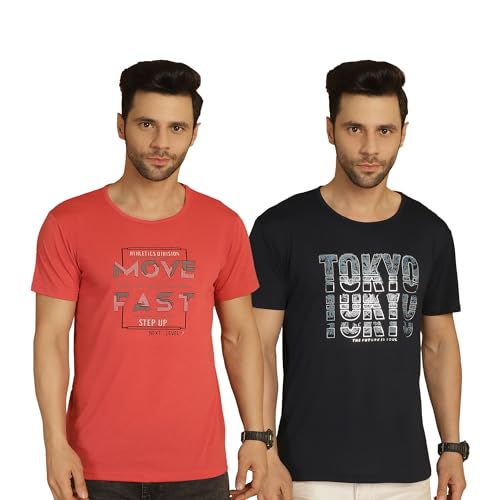 Image of Mack Jonney Regular Fit Mens Tshirts(Pack of 2-MACK631784)