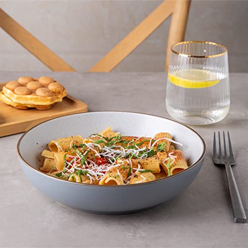 Amorarc APB041YL 8.5'' Stoneware Pasta Bowls thumb #2