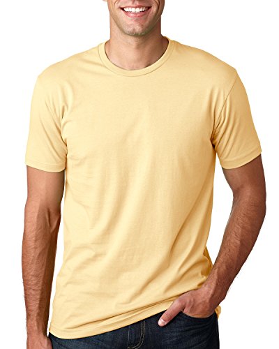 Next Level Apparel Mens Premium Fitted Short-Sleeve Crew(3600)-Banana CREAM-2XL