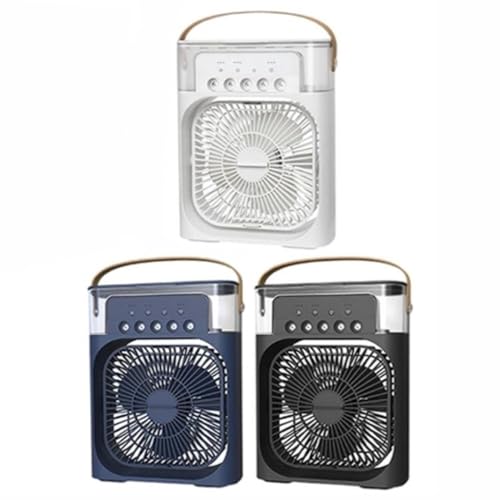 Mini Climatizador Pessoal com Reservatório de Água/Gelo - 3 Velocidades & Função Umidificação (Aleatório)