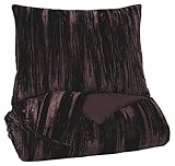 Signature Design by Ashley Wanete Queen Comforter Set, Wine