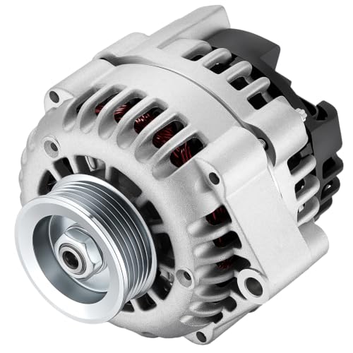 Image of BDFHYK 100A Alternator for Chevrolet S10 2.2L L4 1998-2003, 8233 | For GMC Sonoma 1998-2003, For Isuzu Hombre 1998-2000, 12V, Clockwise Rotation, 6-Groove, Internal Fan, Internal Regulator