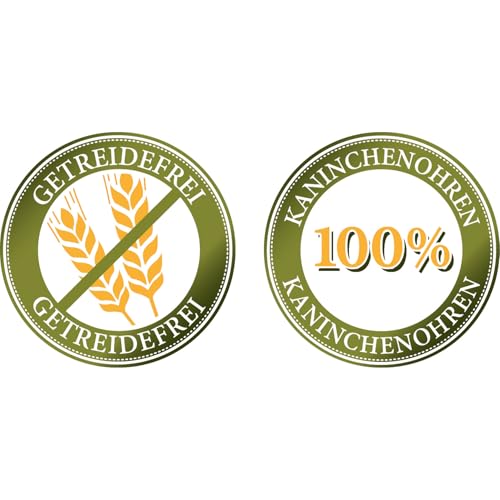 Bellfor - Kaninchenohren ohne Fell - 200 g. Kausnacks für Hunde zur Unterstützung gesunder Zähne bei Welpen und Senioren. Leicht verdaulich. Hundeleckerli für das Hundetraining.