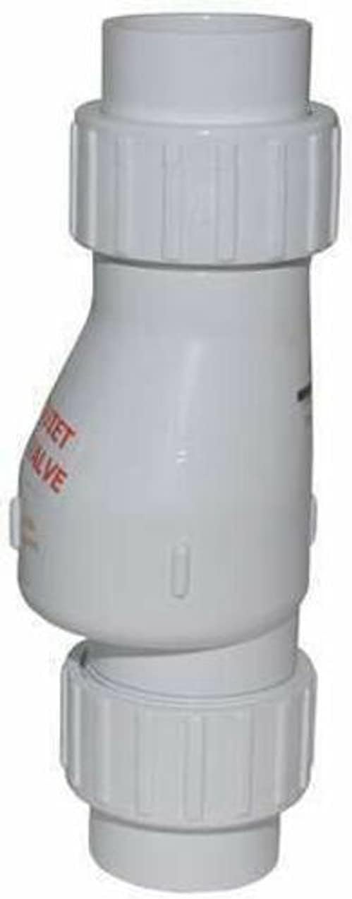 3" PVC "Quiet Check" Solvent Weld Check Valve (White Valve Body)