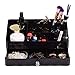 Produktbild Organizer mit Schubladen - Holz Aufbewahrungsbox Schreibtisch Schreibwaren Make-up Kosmetische Organizer Kofferhalter Dekor(Schwarz)
