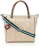  GABS DEMI M MUBIC Damen Henkeltaschen 52x42x1 cm (B x H x T), Beige (beige/cognac 8029)