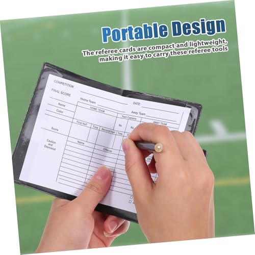 Set Kit árbitro fútbol con tarjetas y silbatos miniatura 7