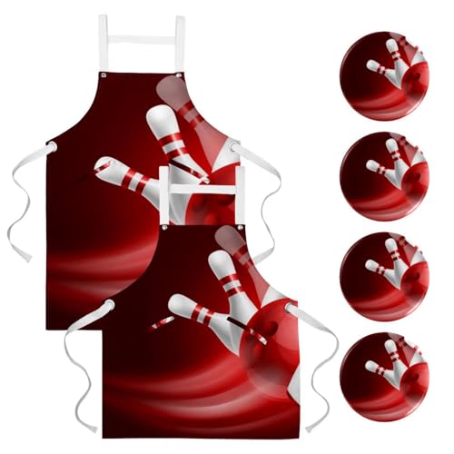 Tablier de cuisine pour restaurant et nettoyage avec 4 broches