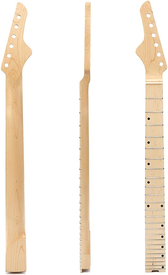Electric Guitar Neck Reverse Headstock 24 Fret (Maple Fretboard)
