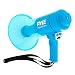 Pyle Portable Compact PA Megaphone Speaker w/ Alarm Siren, Adjustable Volume, 40 W Handheld Lightweight Marine Grade Waterproof Bullhorn, LED Flashlight, AA Battery Powered, Indoor Outdoor (PMP66WLT)