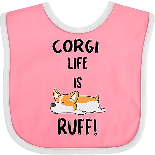 inktastic Corgi Life Is Rough Baby Bib
